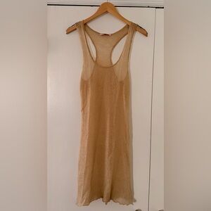 Pamela Anderson Sheer Knit Top